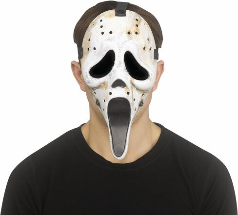 Fun World Ghost Face Distressed Hockey Mask in Saudi Arabia