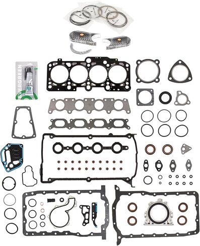 Evergreen SA-3129800868-2 Full Gasket Set Bearings Rings Compatible With/For 97-06 Audi Volkswagen Turbo 1.8L DOHC in Saudi Arabia