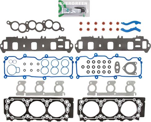 Evergreen SA-5494198144-7 مجموعة حشية كاملة حلقات محامل متوافقة مع/لـ 01-07 Ford Taurus Mercury Sable 3.0L OHV in Kuwait