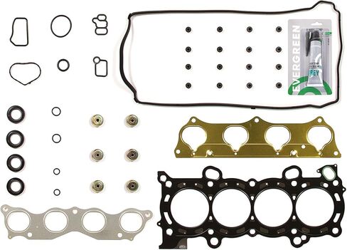 Evergreen SA-9761228490-3 Full Gasket Set Bearings Rings Compatible With/For Acura RSX Type-S iVTEC 2.0L K20A2 DOHC in Saudi Arabia