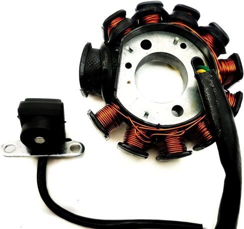 11 القطب/ملفات مغناطيسي الجزء الثابت لاستبدال GY6 125cc 150cc المحرك الصيني دراجات نارية ATV رباعية 4 ويلر الذهاب كارت in Kuwait