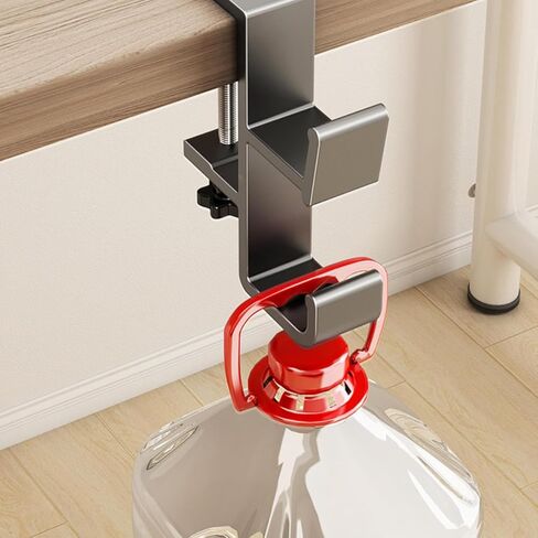 KISOY Purse Hook for Table Adjustable Double Hook Table Clamp, Heavy Duty Metal Desk Hanger, Gray, Screw-Mount Design for Purses, Bags, Headphones (Style1, 2) in Kuwait