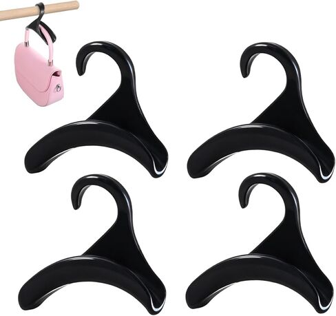 4 Pcs Purse Hanger Hook Acrylic Bag Tie Handbag Belt Hanger Closet Organizer for Storing Handbags Satchels(White) in Saudi Arabia