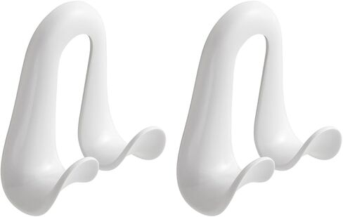 شماعات محفظة للخزانة - 4 عبوات من خطافات الحقائب الطويلة للغاية، شديدة التحمل بوزن 22 كجم، منظم موفر للمساحة للمحافظ وحقائب اليد والأحزمة وحقائب الظهر والقبعات، أبيض (أبيض، 4 قطع) in Kuwait