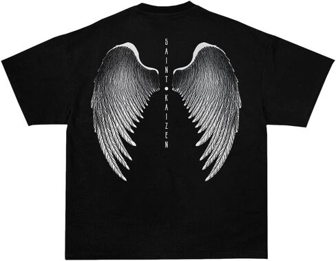 T-Shirt Pump Cover for Gym and Training, 220G Cotton Oversized Shirt with Acid Wash Black Finish in Saudi Arabia