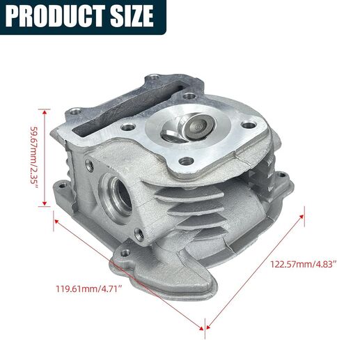محرك GY6 49cc 50cc إلى 105cc محرك 52 مم رأس الأسطوانة متوافق مع 139QMB 139QMA الصينية سكوتر الدراجة ATV Go Kart Quad (غير EGR) in Kuwait