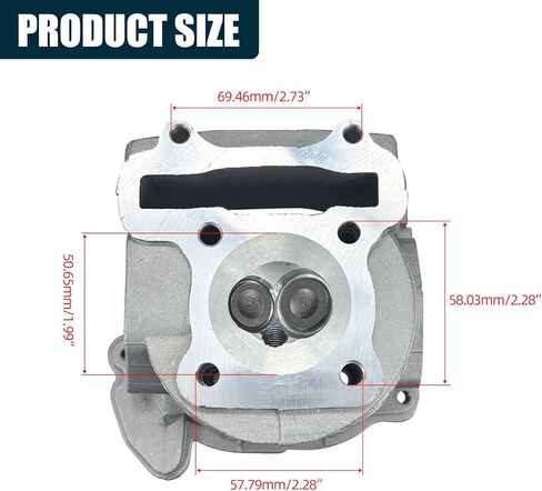 محرك GY6 49cc 50cc إلى 105cc محرك 52 مم رأس الأسطوانة متوافق مع 139QMB 139QMA الصينية سكوتر الدراجة ATV Go Kart Quad (غير EGR) in Kuwait