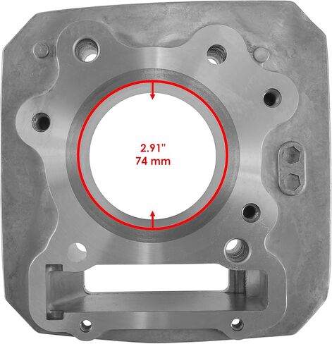 Caltric Cylinder Compatible with Honda TRX300FW Fourtrax 300 4x4 1988 1989 1990-2000 Cylinder (74 mm Bore) in Saudi Arabia