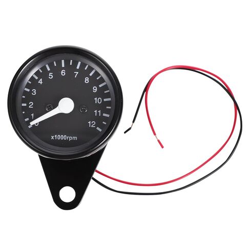 Milisten Motorcycle Tachometer 12000 Digital Speed Meter with Led Backlight Compact 3.14X2.63 Inch Replacement Gauge for Motorbike Instrument Panel in Saudi Arabia
