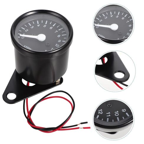 Milisten Motorcycle Tachometer 12000 Digital Speed Meter with Led Backlight Compact 3.14X2.63 Inch Replacement Gauge for Motorbike Instrument Panel in Saudi Arabia