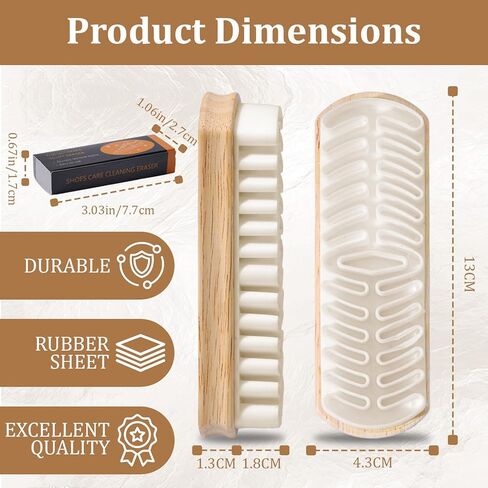 قطعتان من فرش الأحذية المصنوعة من الجلد السويدي مع ممحاة من الجلد السويدي، مجموعة فرش تنظيف من جلد النوبوك للأحذية المصنوعة من الجلد السويدي والأحذية طويلة الرقبة والأحذية الرياضية والسترات والعناية بالجلد in Kuwait