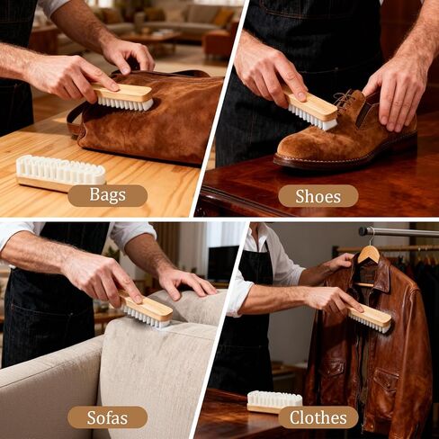 قطعتان من فرش الأحذية المصنوعة من الجلد السويدي مع ممحاة من الجلد السويدي، مجموعة فرش تنظيف من جلد النوبوك للأحذية المصنوعة من الجلد السويدي والأحذية طويلة الرقبة والأحذية الرياضية والسترات والعناية بالجلد in Kuwait