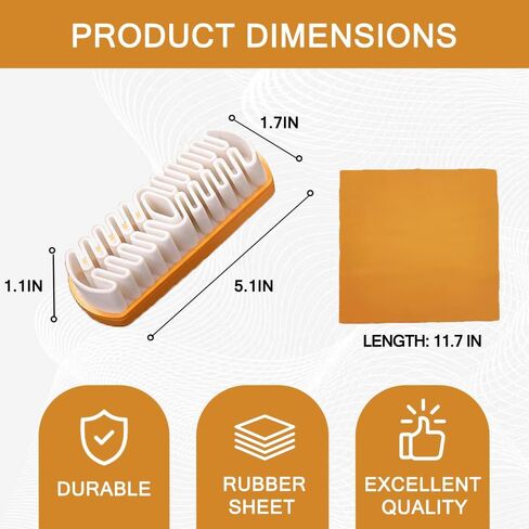 3PCS Suede Brush and Eraser Set,Soft Rubber Bristle Shoe Brush,Suede Shoes Cleaner with Microfiber Shoe Cloth,Suede Cleaning Kit with Soft Brush&Stain Eraser for Shoes, Bags, Jacket, Purse, Sofa in Saudi Arabia