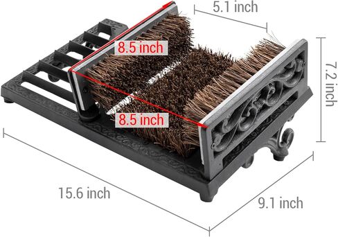 MyGift Boot Brush Scraper Outdoor, Boot Cleaner Scrubber & Boot Jack Remover for Cowboy Boots in Saudi Arabia