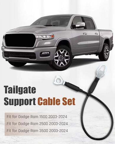22-7/16 in Tailgate Support Cable Set Replace 38542 Fit for Dodge Ram 1500 2500 3500 2003-2024, 2 Pack in Saudi Arabia