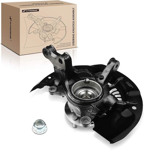 مجموعة مفصل التوجيه الأمامي الممتاز ومحور محمل العجلة متوافقة مع Toyota Sienna 2011-2017، جانب الركاب الأيمن، استبدال # 4350208030، 477030T010، 9036945006 in Kuwait