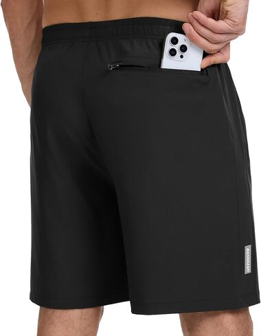 BASSDASH Men's 7" Inseam Hiking Fishing Shorts UPF 50+ with 3 Zipper Pockets Lightweight Water Resistant Quick Dry FP12M in Saudi Arabia