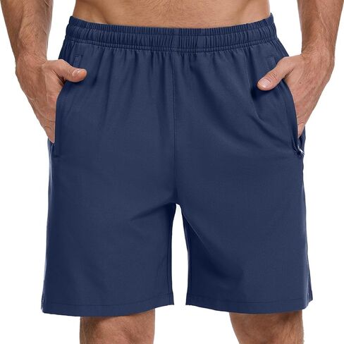 BASSDASH Men's 7" Inseam Hiking Fishing Shorts UPF 50+ with 3 Zipper Pockets Lightweight Water Resistant Quick Dry FP12M in Saudi Arabia