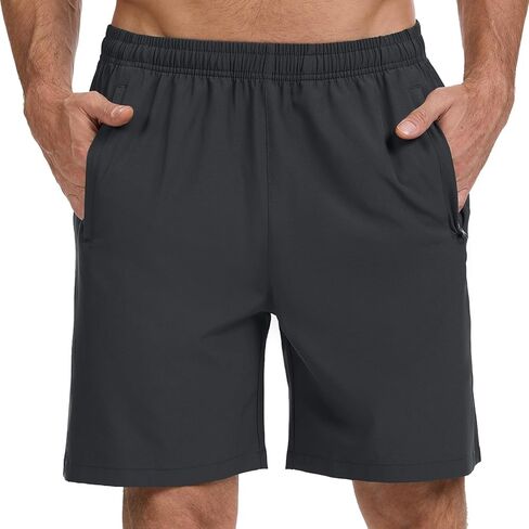 BASSDASH Men's 7" Inseam Hiking Fishing Shorts UPF 50+ with 3 Zipper Pockets Lightweight Water Resistant Quick Dry FP12M in Saudi Arabia