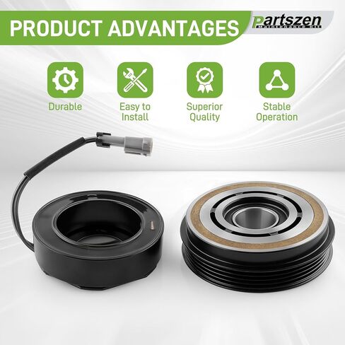 15-4709 AC Compressor Clutch Kit 5.3L 5.7L for GMC Sierra 2500 Yukon Savana 2500 Savana 3500 for Chevy Suburban 2500 Tahoe for Cadillac Escalade Replace 20906283 Pulley Coil Bearing Plate in Saudi Arabia
