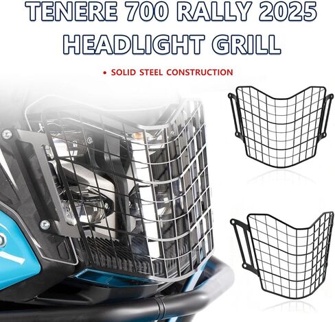 لـ Tenere700 2025 T700 Tenere 700 Rally 2025 غطاء حماية للمصابيح الأمامية درع حماية للمصابيح الأمامية غطاء شبكة مصبغة 0 يُباع بواسطة متجر Motoman (4.5 | 2,000+ مُباع) in Kuwait