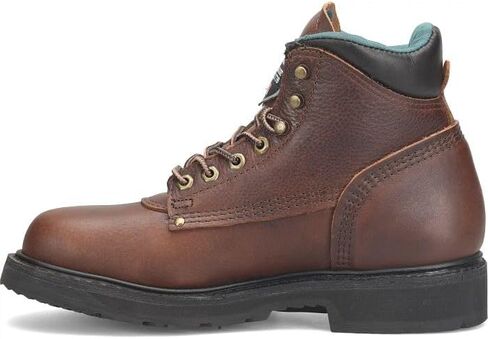 Carolina Sarge 6" Steel Toe Work Boot for Men - Rugged Leather Upper, Moisture-Wicking Lining, Cushioning Insole, Slip Resistant, Brown - 18 2E in Saudi Arabia