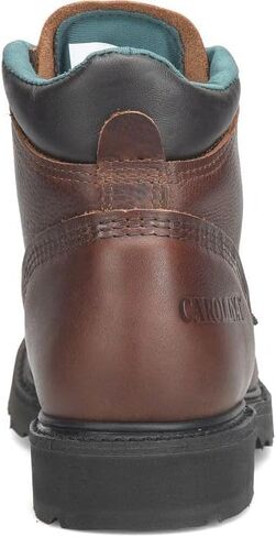 Carolina Sarge 6" Steel Toe Work Boot for Men - Rugged Leather Upper, Moisture-Wicking Lining, Cushioning Insole, Slip Resistant, Brown - 18 2E in Saudi Arabia