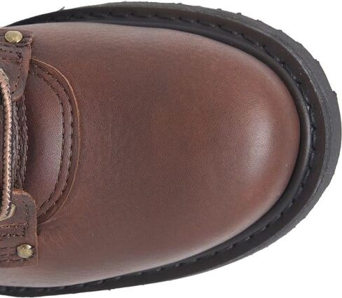 Carolina Sarge 6" Steel Toe Work Boot for Men - Rugged Leather Upper, Moisture-Wicking Lining, Cushioning Insole, Slip Resistant, Brown - 18 2E in Saudi Arabia