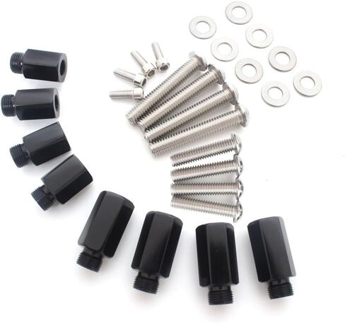 طقم أدوات دعامة الصدمات الخلفية للتعليق يناسب Harley Touring Road King Road Glide Electra Glide Street Glide 2014-2024، أسود in Kuwait