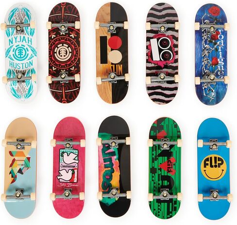 TECH DECK, DLX Pro 10-Pack of Collectible Fingerboards, for Skate Lovers, Kids Toy for Ages 6 and up in Saudi Arabia