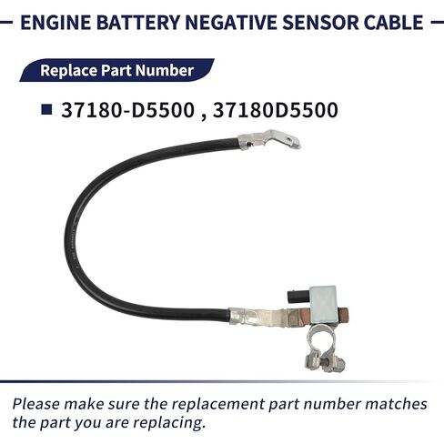 Engine Battery Negative Sensor Cable Assembly Replace 37180-D5500 37180D5500 Compatible with Kia Optima 2019 2020 L4 in Kuwait