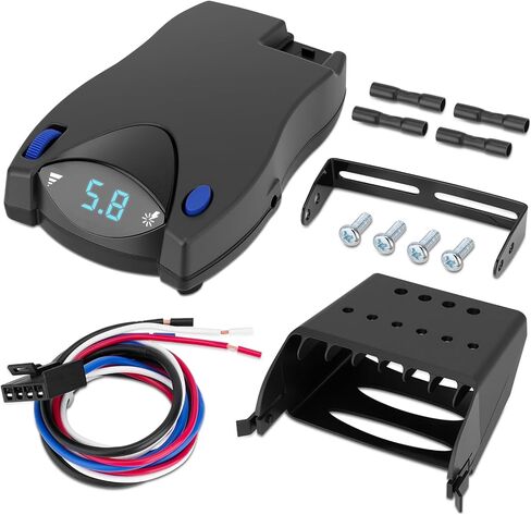 Electronic Brake Controller Compatible with Ford GM Chevy Dodge RAM Toyota Jeep with 2 4 6 and 8 Brakes (1-4 axles), LED Display,Plug and Play, Replace#90885 in Saudi Arabia