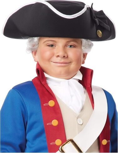 California Costumes Kids Colonial Tricorn Hat,Black,Standard in Saudi Arabia