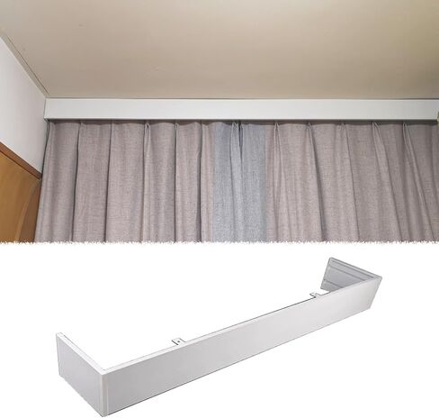 Aluminum Alloy Pelmet Box 1.2m (3.9ft) - Ceiling Mount Blinds Valance Board with Screws, Sleek Track Cover for Home Decor & Window Treatment Solutions in Saudi Arabia