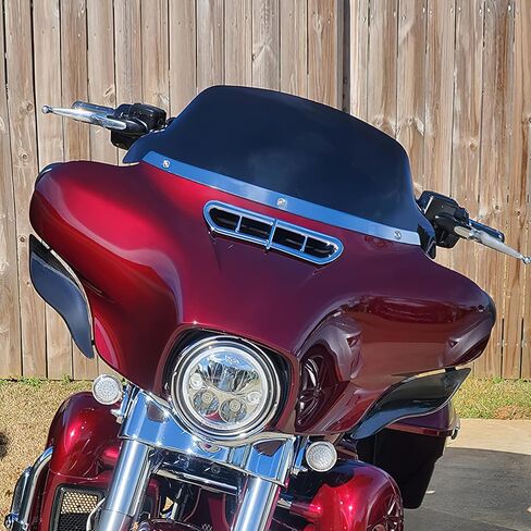10.5 بوصة. الزجاج الأمامي مناسب لطرازات Harley davidson Touring Electra Glide Street Glide Ultra Limitedb وTri Glide موديلات 2014-أحدث باللون الأسود in Saudi Arabia