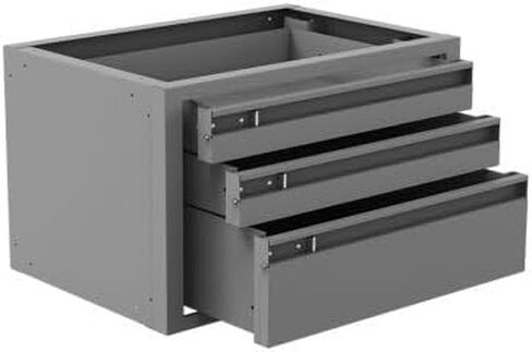 Van Storage System Cabinet | Shelf Mount | 20" W x 13.5" D x 12" H | 3 Drawers | Steel | For Shelving Units in Saudi Arabia