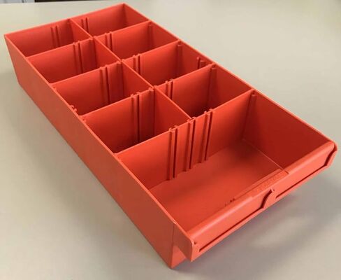 RP428/2 صندوق صندوق أرفف نظام تخزين الشاحنة | متوسطة | 7.9 عرض × 15.4 عمق × 3.1 ارتفاع | 8 مقصورات قابلة للتعديل | برتقال بلاستيك | مجموعة من 2 in Saudi Arabia