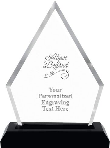 Crown Awards 7.25" Pyramid Skyline Acrylic, Personalize with Your Engraving Prime in Saudi Arabia