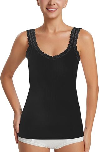 Lace Camisole for Women Cotton Tank Tops Airy Soft Comfyi Tank Top Cami Undershirt in Saudi Arabia