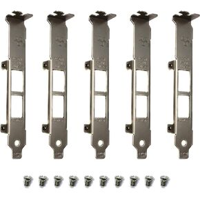 BestParts 5pcs Generic Full Height Brackets for Intel X540-T2 X550-T2 Network Card with Screws