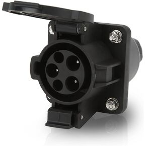 Acouto Type 1 EV Socket Energy Vehicles AC Socket Holder Level 2 Single Phase 240V 16A 32A Universal CE TUV SAE J1772 Approved
