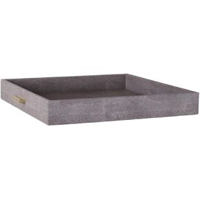Slate Amethyst Sting Tray — Large — by Alice Lane Home Collection — Gold Finished Handles — Modern Elegant Decorative Tray – Home Décor, Kitchen, Bathroom, and Coffee Table
