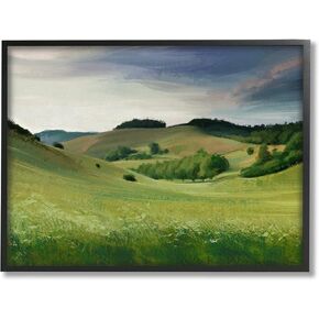 Stupell Industries Rolling Country Hills Green Rural Meadow Fields Framed Wall Art, Design By Ziwei Li