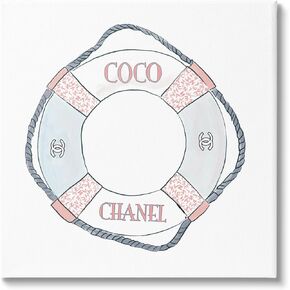 Stupell Industries Pastel Fashion Motif Buoy Chic Nautical Preserver Canvas Wall Art, Design By Amelia Noyes