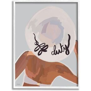 Stupell Industries Off Duty Relaxing Summer Vacation Beach Woman Framed Wall Art, Design By Amelia Noyes