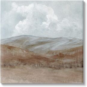 Stupell Industries Puffy Clouds Over Mountain Peaks Rural Country Grassland Canvas Wall Art, Design By Carol Robinson