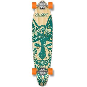 Yocaher Spirit Wolf Longboard Complete Skateboard Cruiser - Available in All Shapes in Kuwait