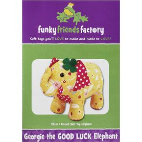 Funky Friends Factory Georgie The Good Luck Elephant Pattern