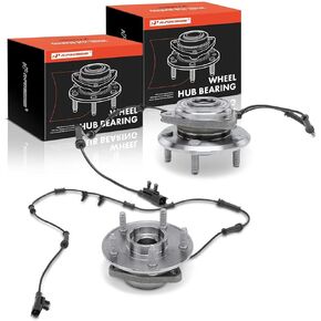 A-Premium 2 x Front Wheel Bearing and Hub Assembly with ABS & 5-Lug Compatible with Jeep JK Series - Wrangler 2011-2017, Wrangler JK 2018