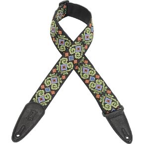 Levy's Leathers MGHJ2-001 Hogan Jacquard with Garment Leather Backing Strap
